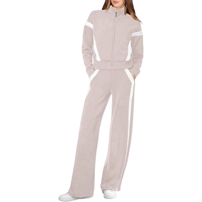 Lounge Sets for Women 2025 Sweatsuit 2 Piece Outfits Sweatshirt Wide Leg Sweatpant Tracksuit Matching Set