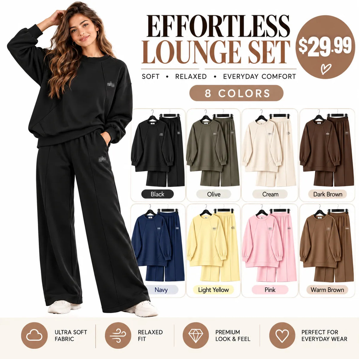 Autumn Hot Sale | Women's Oversized 2-Piece Tracksuit