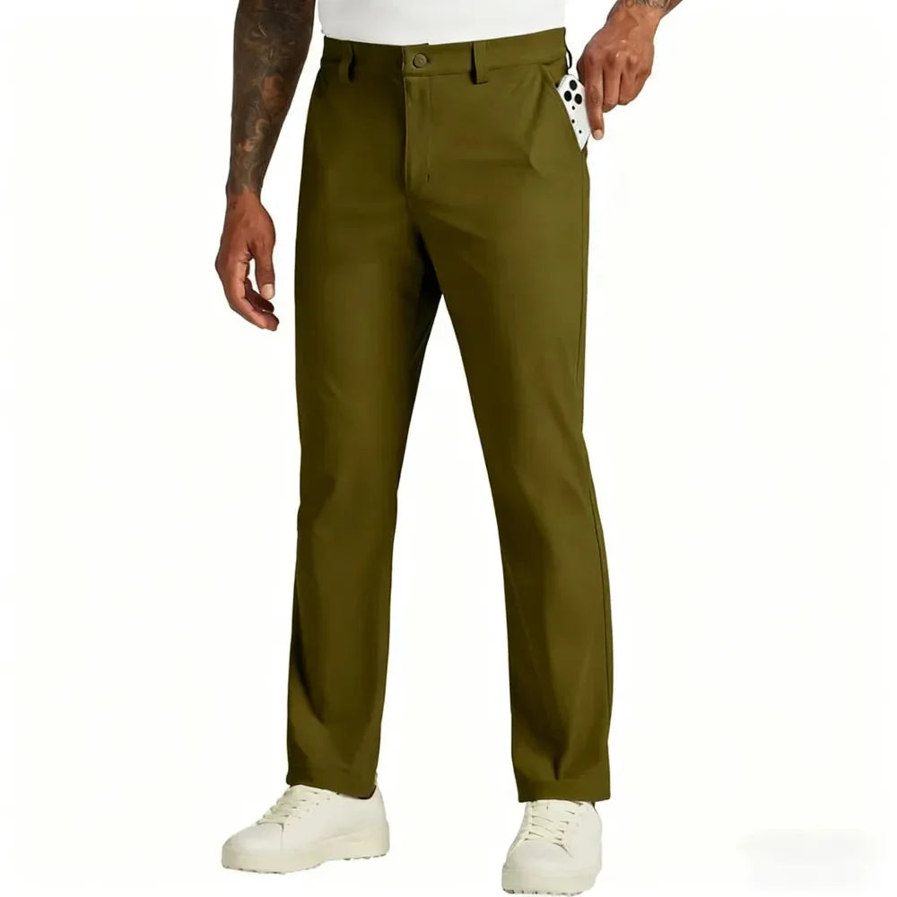 Men's Stretch Straight-Leg Golf Pants