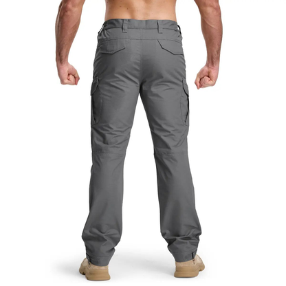 Men's Tactical Work Pants Multi-Pocket Water Resistant Cargo Pants Ripstop Hiking Military Construction Outdoor Pants 10 Pockets