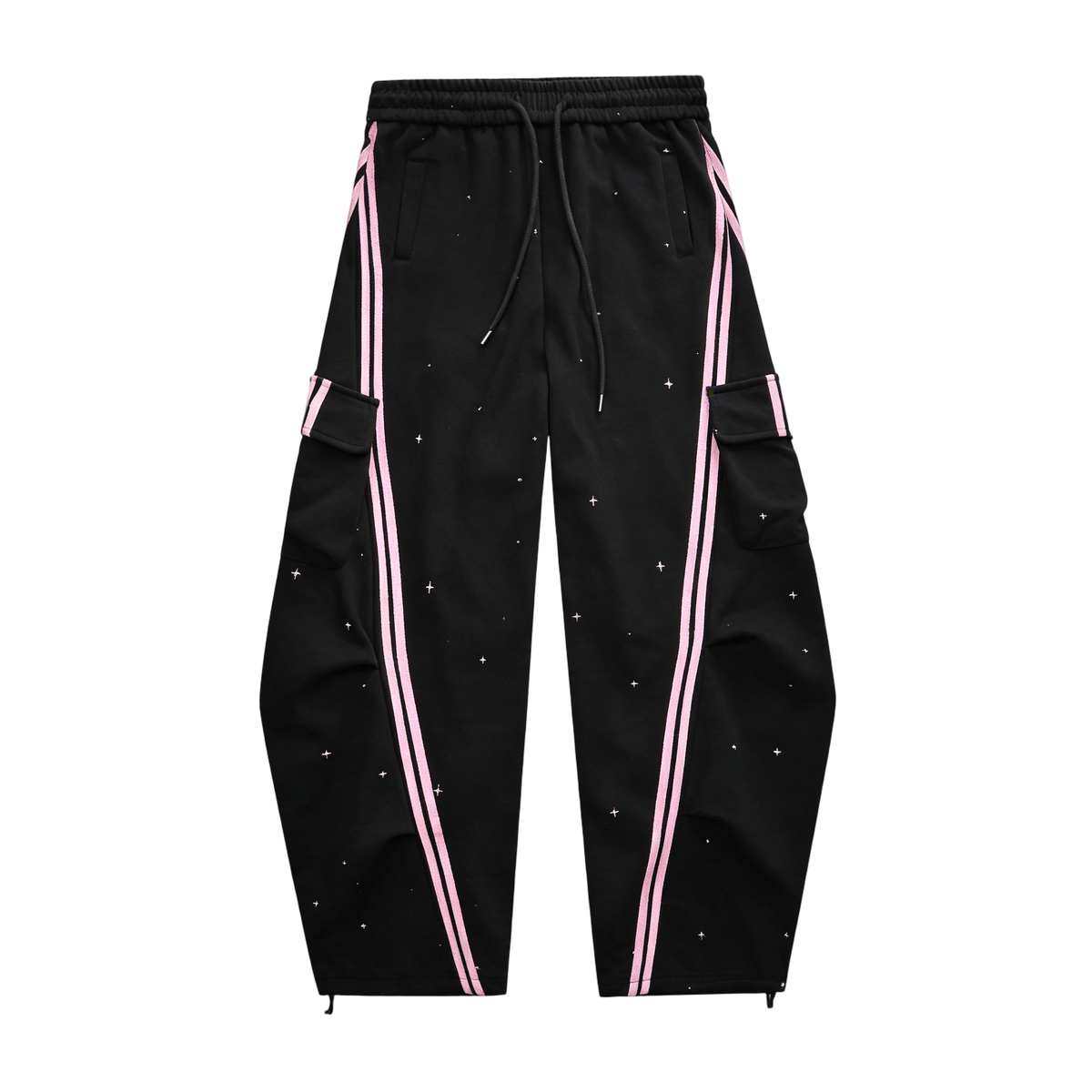 Women  Wide Leg Drawstring Joggers with Side Pockets