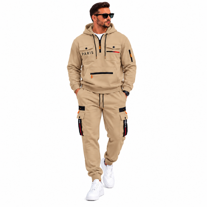 Men's 2-Piece Hoodie & Cargo Jogger Set