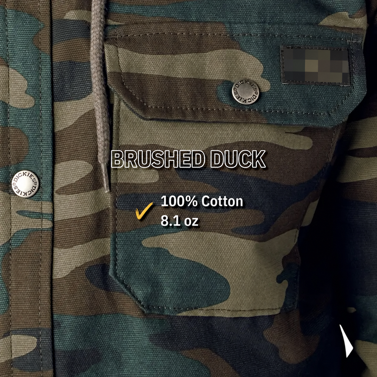Water Repellent Duck Hooded Shirt Jacket for Men