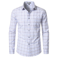 Grey Blue Plaid