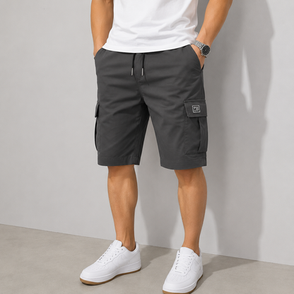 Men's Multi-Pocket Drawstring Cargo Shorts — Value Bundle