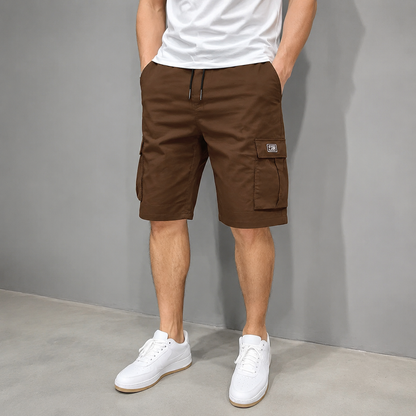 Men's Multi-Pocket Drawstring Cargo Shorts — Value Bundle