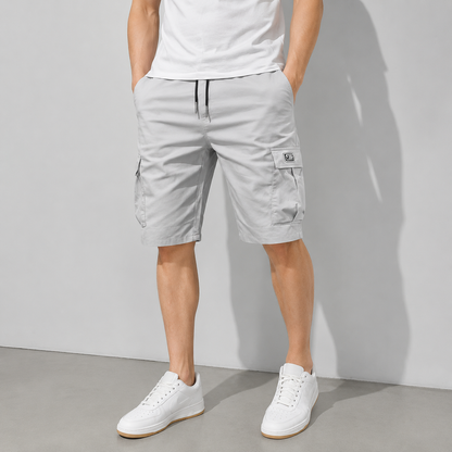 Men's Multi-Pocket Drawstring Cargo Shorts — Value Bundle