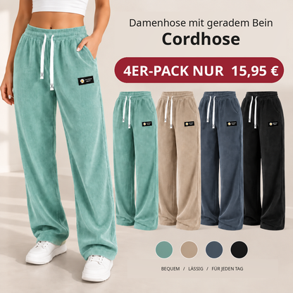 KNAPPER LAGERBESTAND – Damen-Cordhose aus 100 % Baumwolle