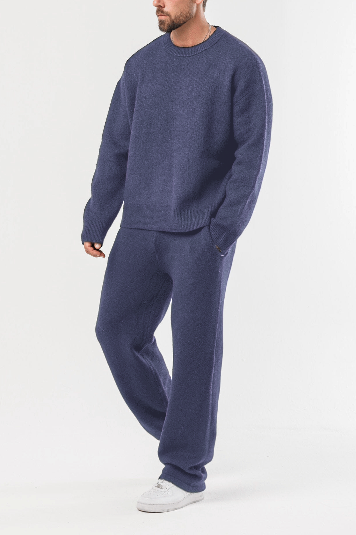 Men's Classic Knit Sweater Set – Everyday Comfort Outfit