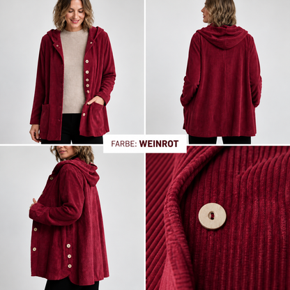 🧥 Die exklusive Cordjacke des Jahres 2026 🍂 – Luxuriöses Cord-Overshirt mit Kapuze ✨
