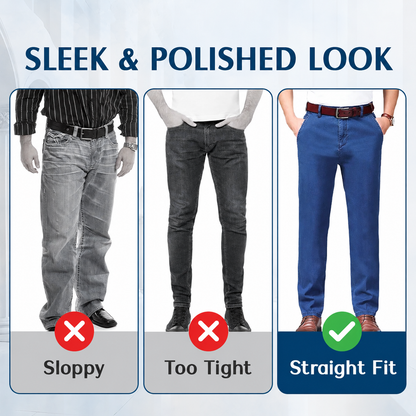 【LAST DAY SALE】Men's Classic Straight Fit Stretch Jeans