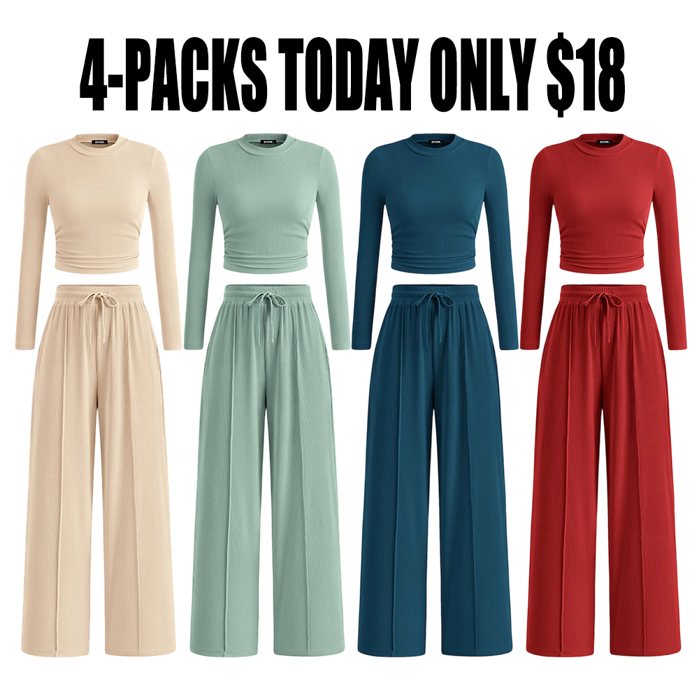 2-Piece Ribbed Knit Set Loungewear