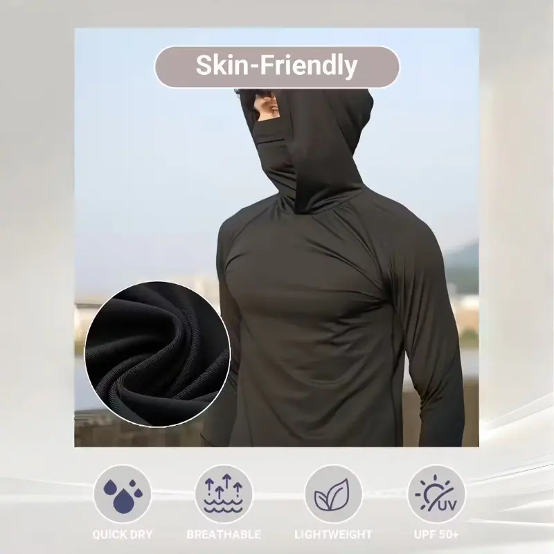 Unisex 6-Pack Slim Fit Hoodie Pullovers – Lightweight UPF Sun Protection Soft Breathable Casual Long Sleeve Tops