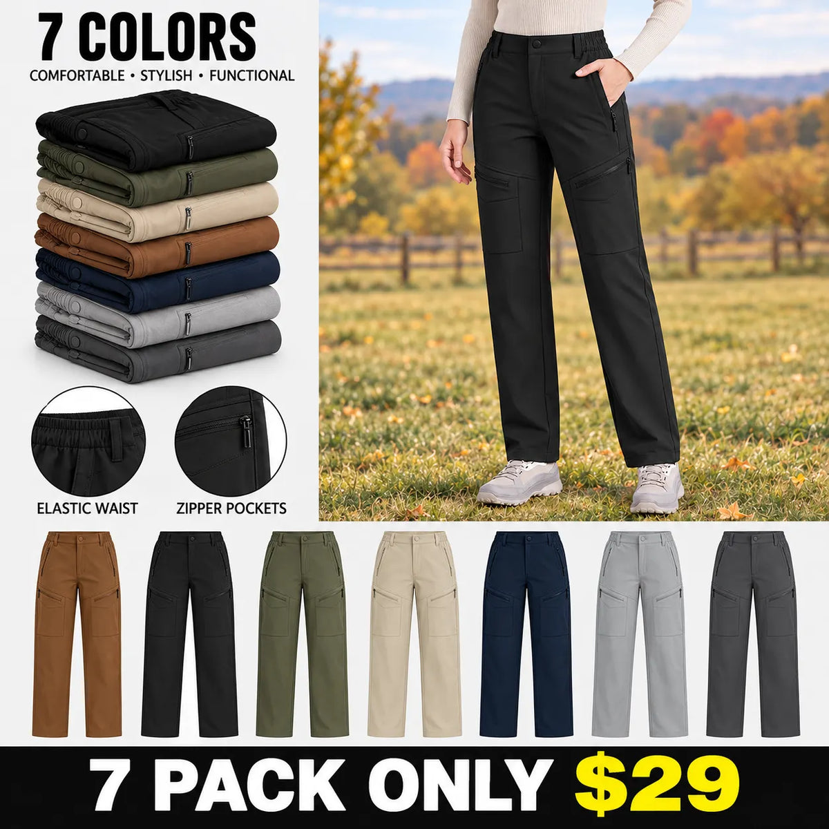 Women's Stretch Outdoor Utility Cargo Pants