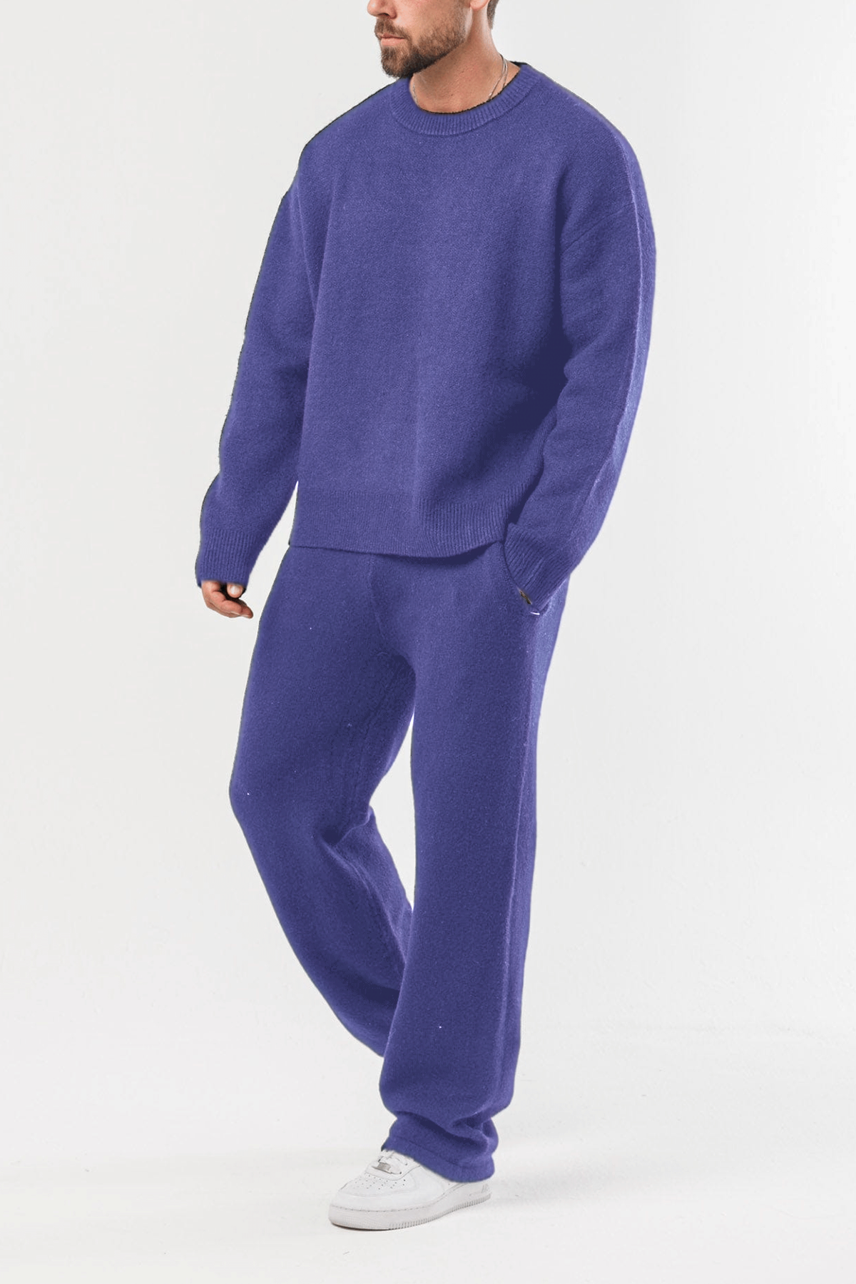 Men's Classic Knit Sweater Set – Everyday Comfort Outfit