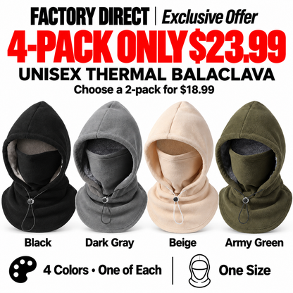 ⏳LAST DAY SALE ONLY $9.99!!✨Thermal Balaclava Face Mask with Drawstring