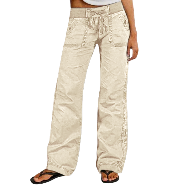 Women's High Stretch Mid Rise Straight Pants