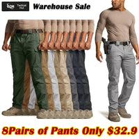Black+Khaki+Navy+Stone+Charcoal +Cougar +Coyote +Green (8 Pants Together)