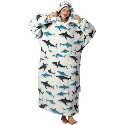 🔥 TODAY ONLY SALE! Msrlassn Oversized Sherpa Wearable Hoodie Blanket – Ultra-Soft, Warm & Cozy | Limited-Time Deal