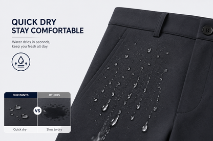 👍🔥Limited-Time Promotion-Stretch Dress Pants No Iron Golf Pants