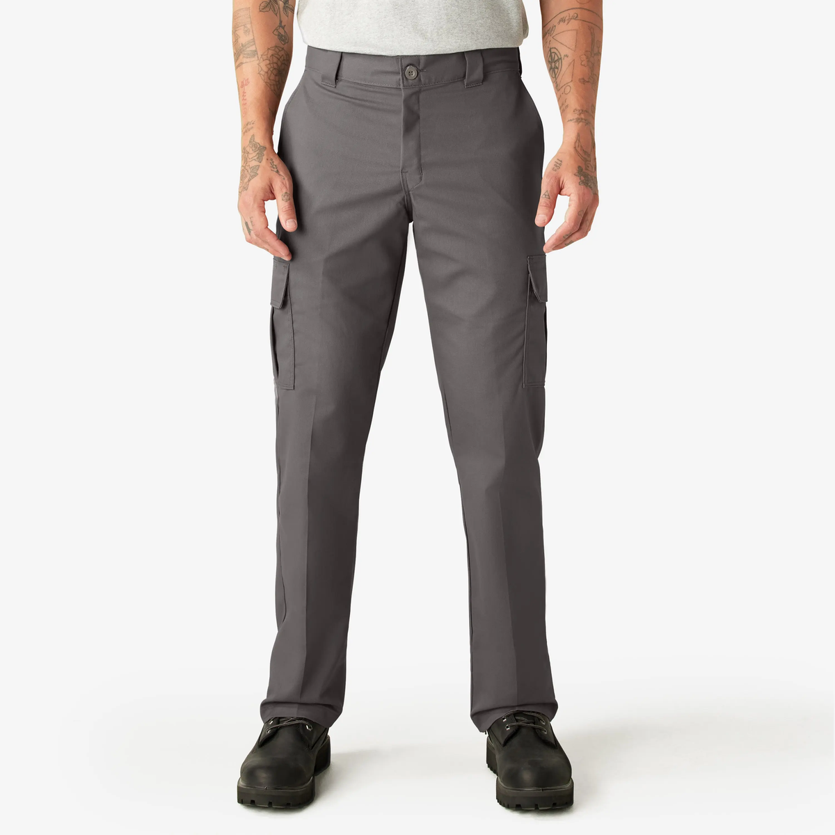 Men's Flex Cargo Pants – Regular Fit Straight Leg with Expandable Pockets
