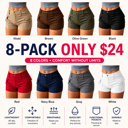 💕Women's Summer Casual Cargo Shorts💯