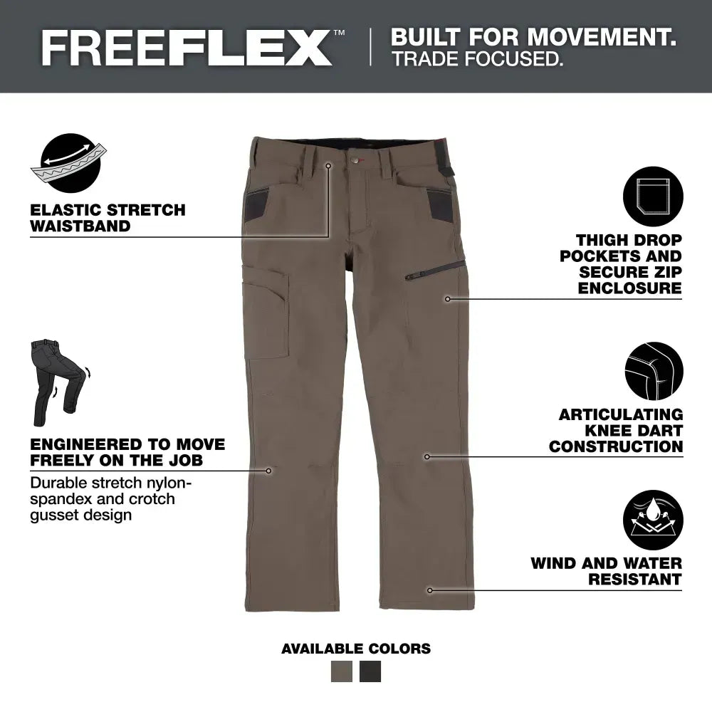 Men's FREEFLEX Tech Work Pants with 7 Pockets