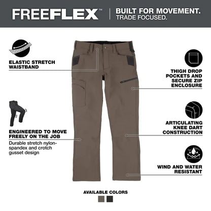 Men's FREEFLEX Tech Work Pants with 7 Pockets