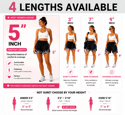 【LAST DAY SALE】Women's casual athletic shorts with pockets