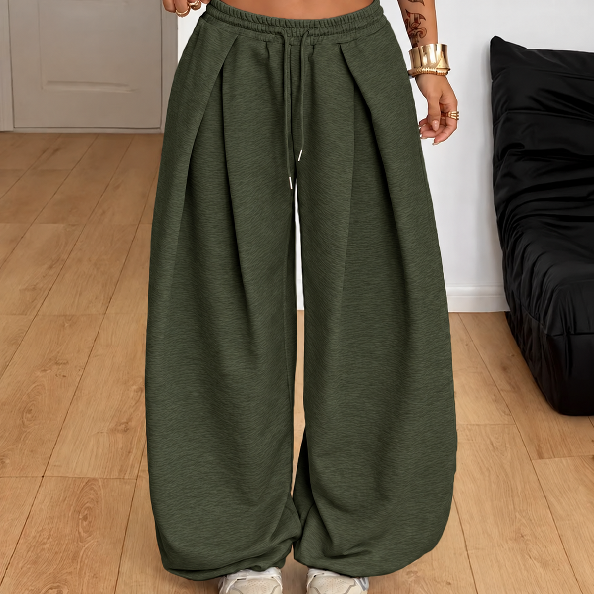 📢🎉50%Rabatt!!!🛍️✨Casual Pleated Wide-Leg Sweatpants for Women