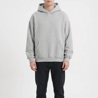 Men's 100% Cotton Vintage Loose Fit Pullover Hoodie