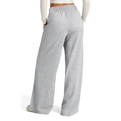 Women's Wide Leg Sweatpants Casual Loose Solid Color Pants