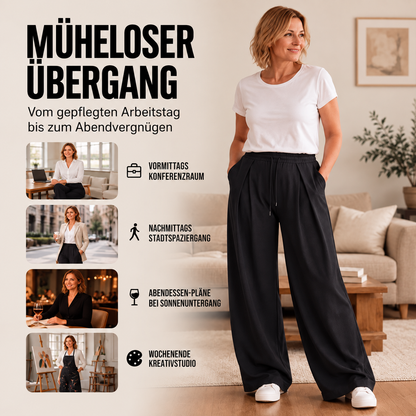 📢🎉50%Rabatt!!!🛍️✨Casual Pleated Wide-Leg Sweatpants for Women
