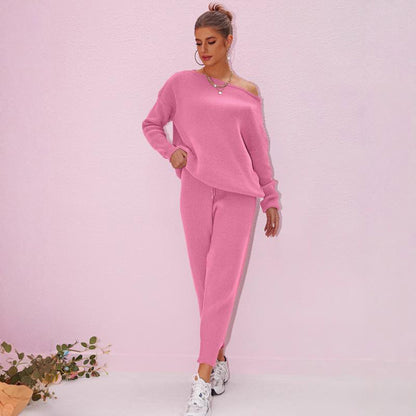 Women's Knit Set Oversized Sweater & Lounge Pants Matching Sets