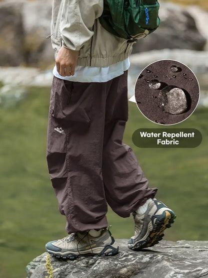 Unisex Loose-Fit Hiking Pants - Lightweight Water-Resistant Quick-Dry Outdoor Pants