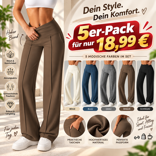 Nur noch heute im Angebot – Damen-Yogahose mit hoher Taille