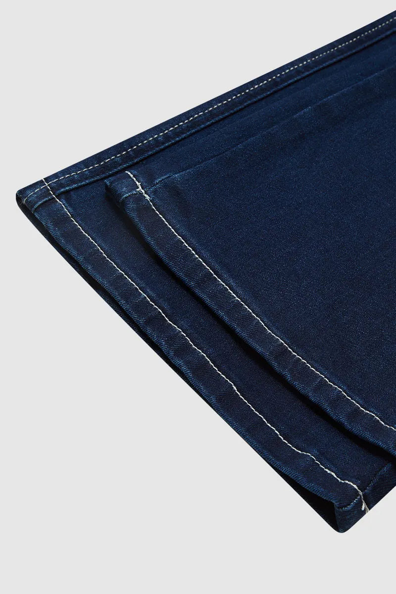 High waisted flared denim casual pants (Multiple Colors)