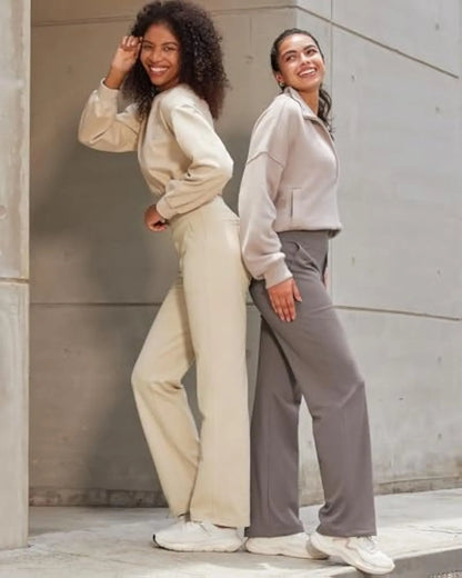 Loose High-Waist Business Casual Pants