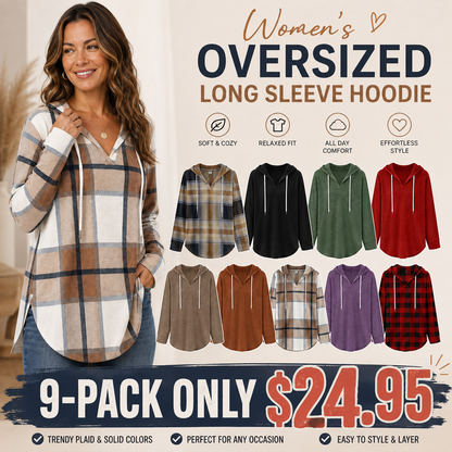 Women's Oversized Long Sleeve Hoodie