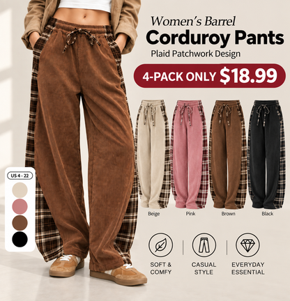Women's Corduroy Barrel Pants🍂 FALL SPECIAL | 4 FOR ONLY $18.99! | BEST VALUE: 9 FOR ONLY $24.95