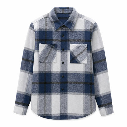 Men's Casual Plaid Flannel Shirt