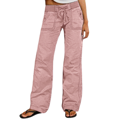 Women's High Stretch Mid Rise Straight Pants