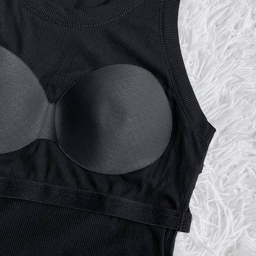 Women's Long-Sleeve Off-Shoulder Athletic Top with Curved Hem and Built-in Bra