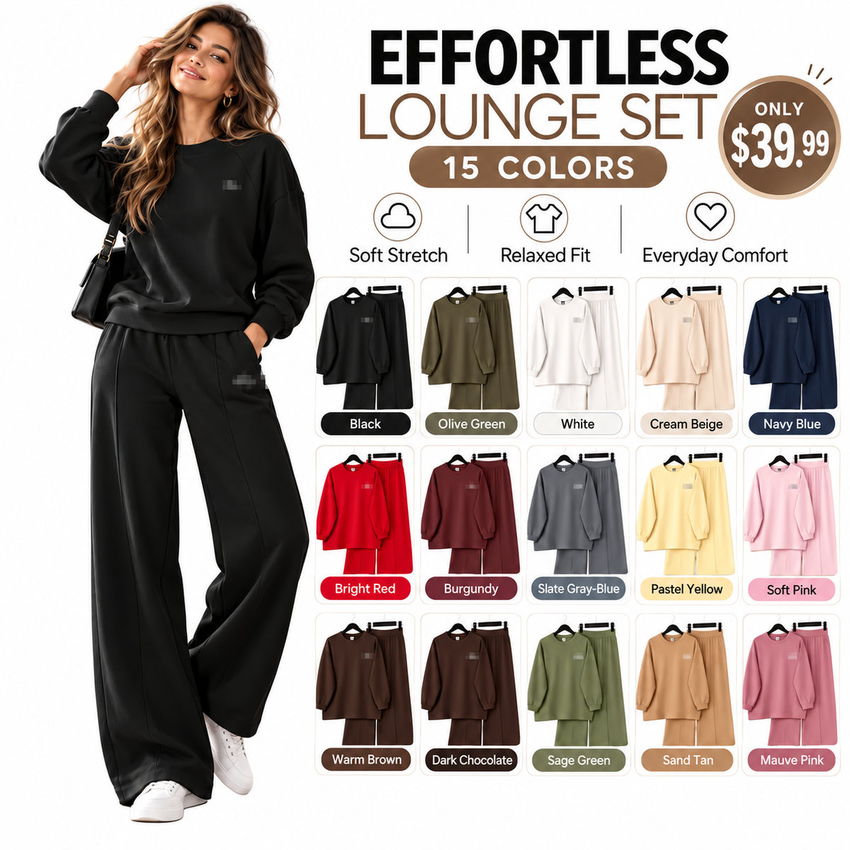 Autumn Hot Sale | Women's Oversized 2-Piece Tracksuit