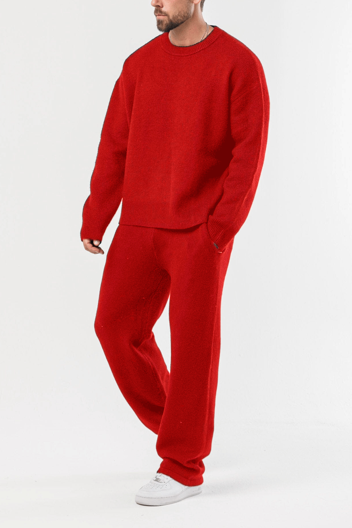 Men's Classic Knit Sweater Set – Everyday Comfort Outfit