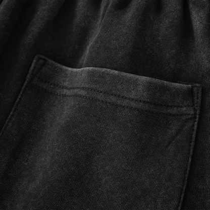 6-Pack Acid Wash Cotton Sweatpants – Solid Color Athletic Casual Sweatpants, All-Season Unisex Lounge Pants