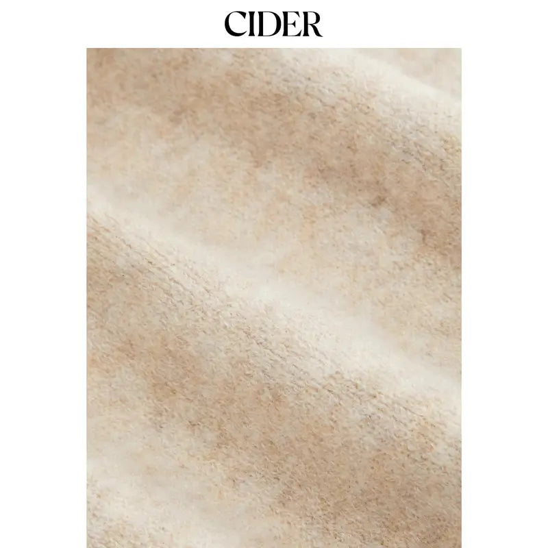 🔥 TODAY ONLY! LIMITED-TIME SALE! Cider Women's Fringed Wool-Blend Wrap Cardigan with Belt – Chic Beige | SHOP NOW!