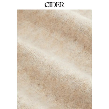 🔥 TODAY ONLY! LIMITED-TIME SALE! Cider Women's Fringed Wool-Blend Wrap Cardigan with Belt – Chic Beige | SHOP NOW!