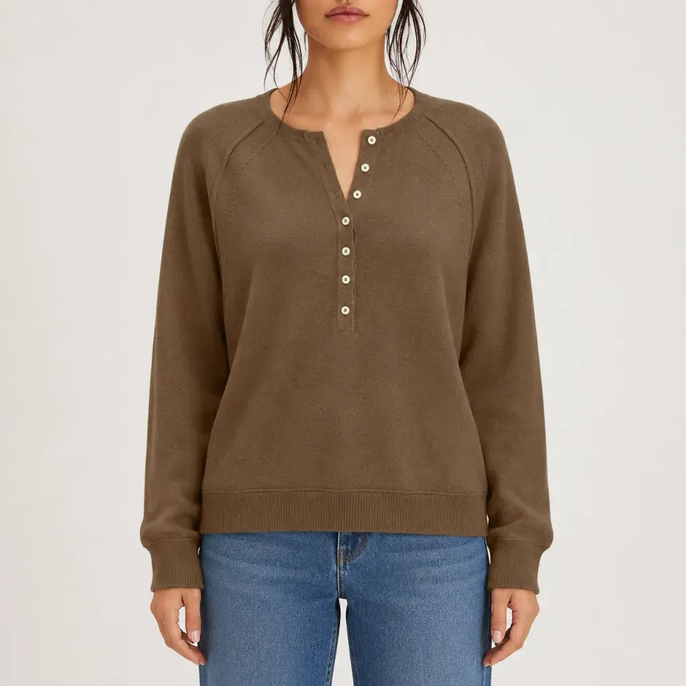 Womens Long Sleeve Kinitting Sweater Tops