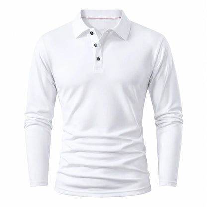 Men's Long Sleeve Collared T-Shirt